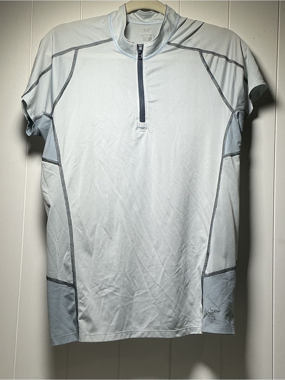 Arcteryx Workout Shirt  Women's Large 1/4 Zip Short Sleeve Athletic Top Cycling